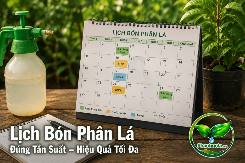 Bao lâu thì bón phân lá một lần