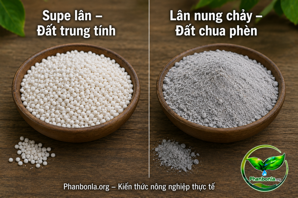 So sánh các loại phân lân