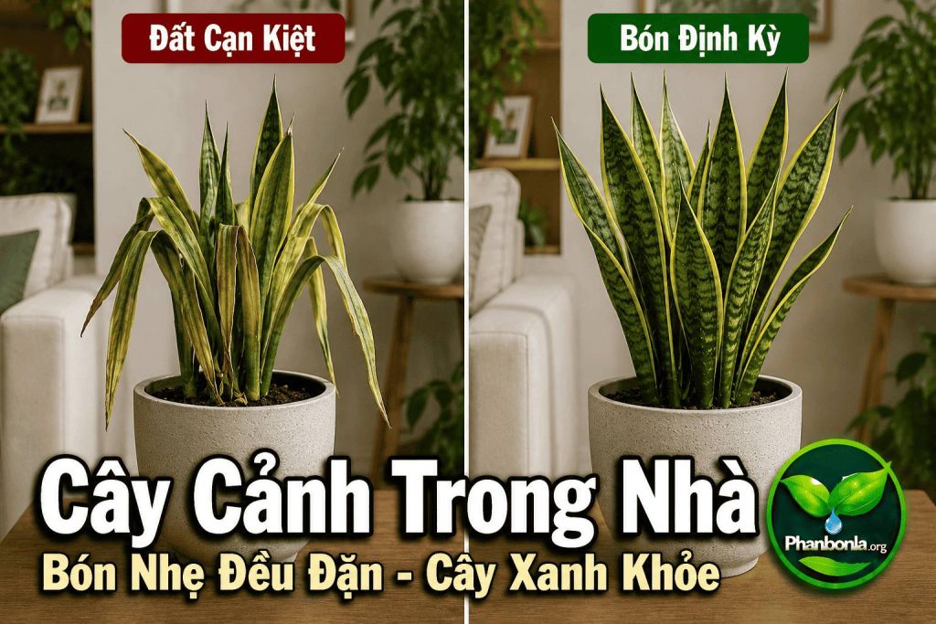 Bón nhẹ đều đặn, cây cảnh xanh khoẻ