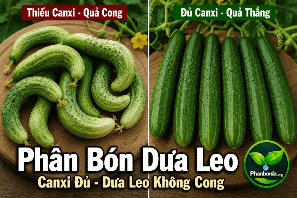 Phân bón cho dưa lep cây khoẻ, không cong