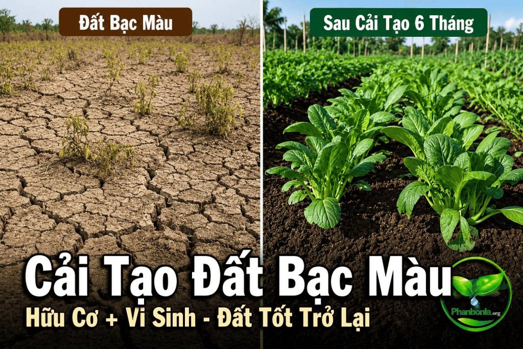 Cải tạo đất bạc màu đất tốt trở lại