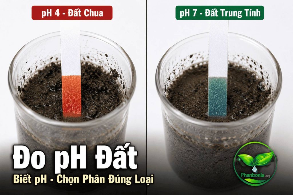 Đo Ph đất giúp chọn đúng loại phân