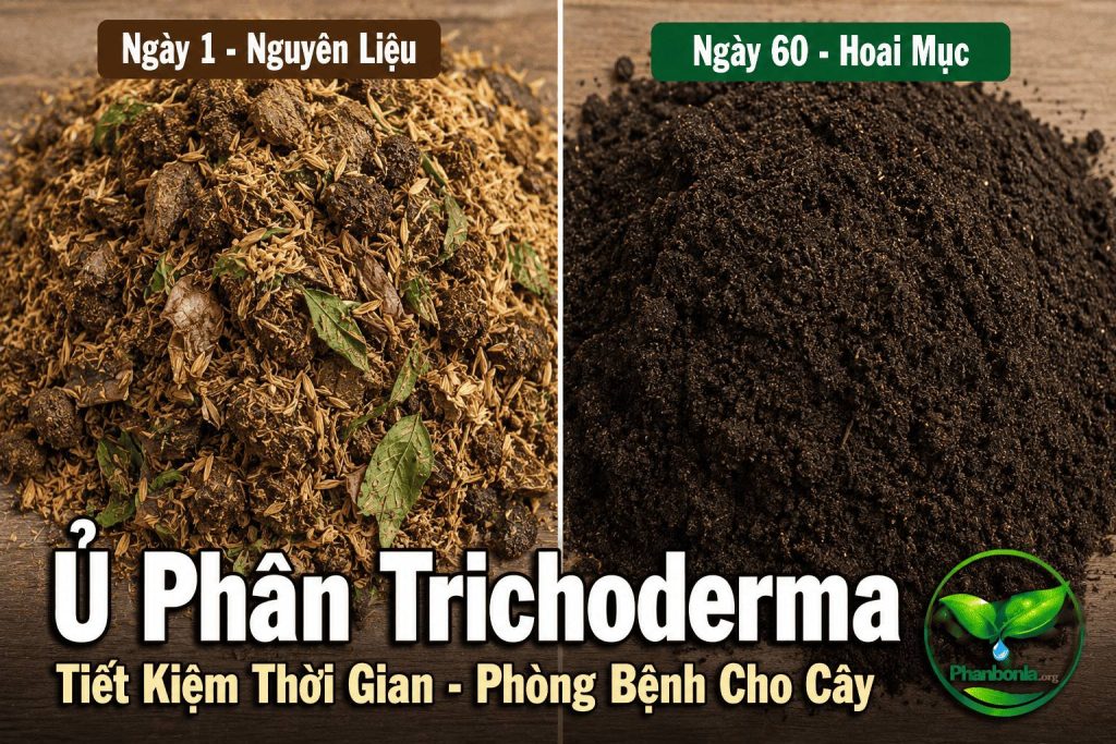 ủ phân Trichoderma tiết kiệm thời gian