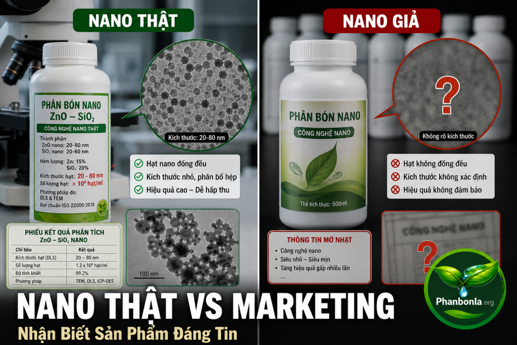 Phân biệt phân bón Nano