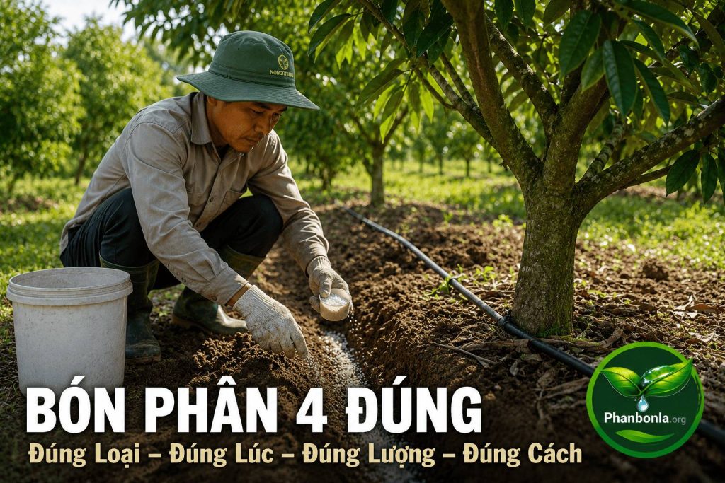 Bón phân 4 đúng
