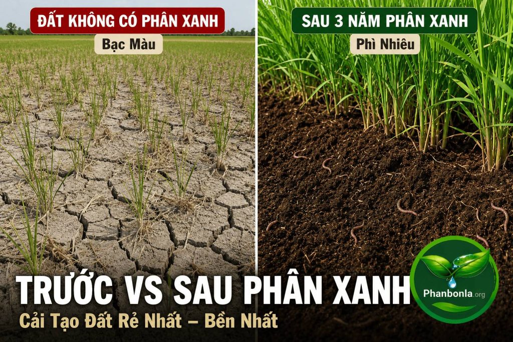 Đất sau khi có phân xanh